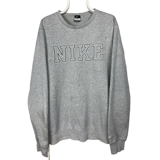Nike vintage big logo grey spell out sweatshirt