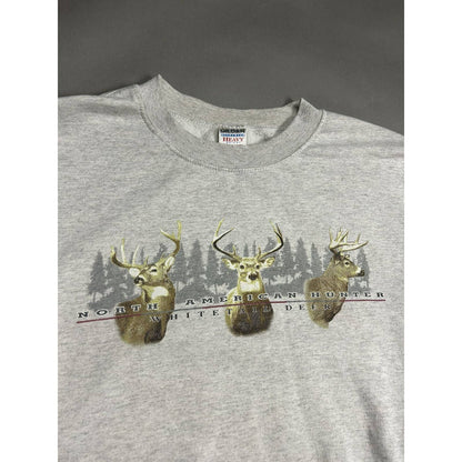 Gildan vintage sweatshirt animals deer hunter