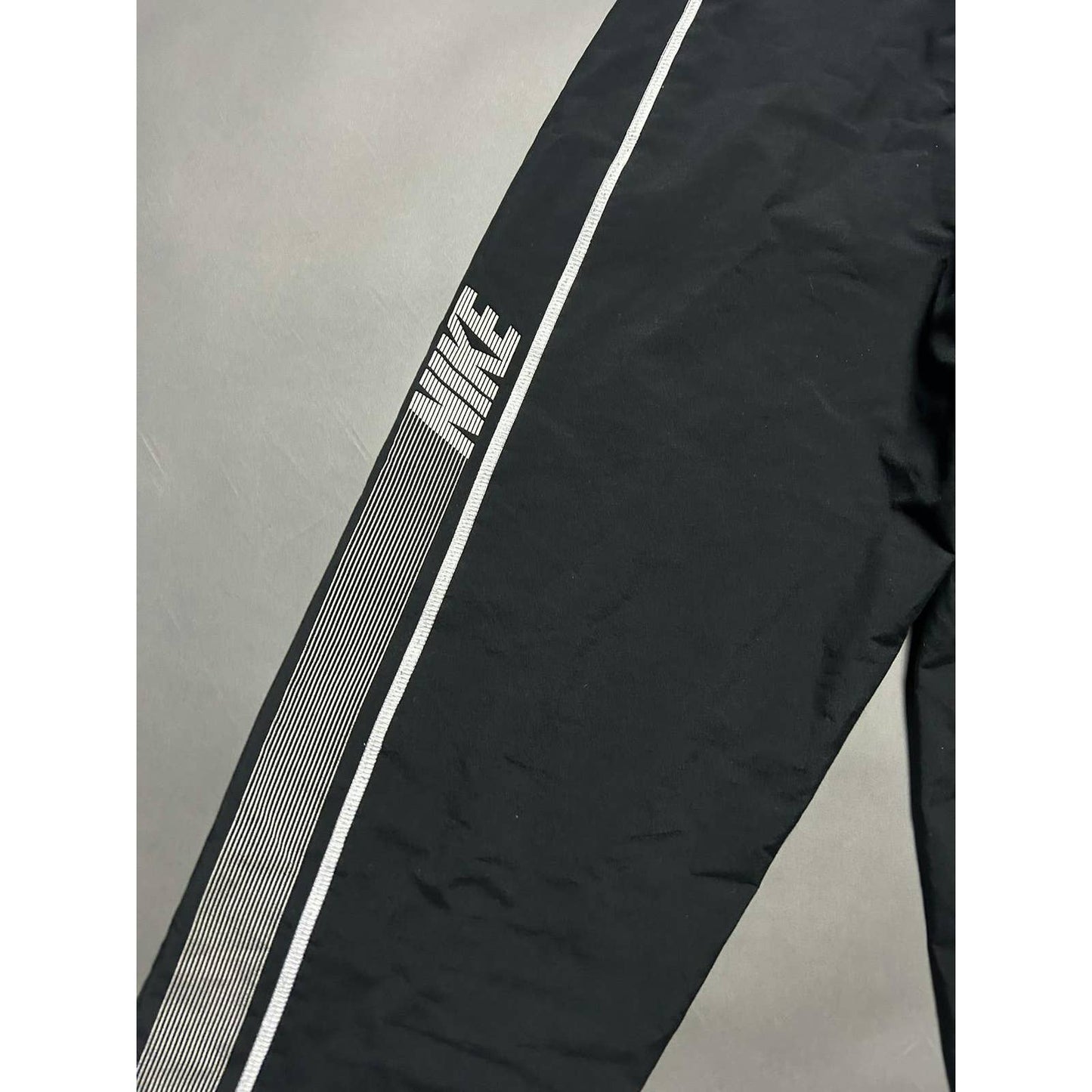 Nike vintage nylon black track pants small swoosh parachute