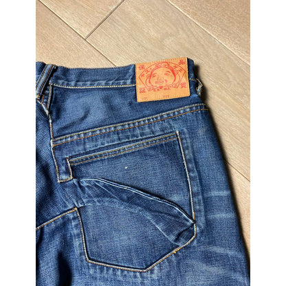 Evisu Japan vintage blue jeans denim pants big seagull logo