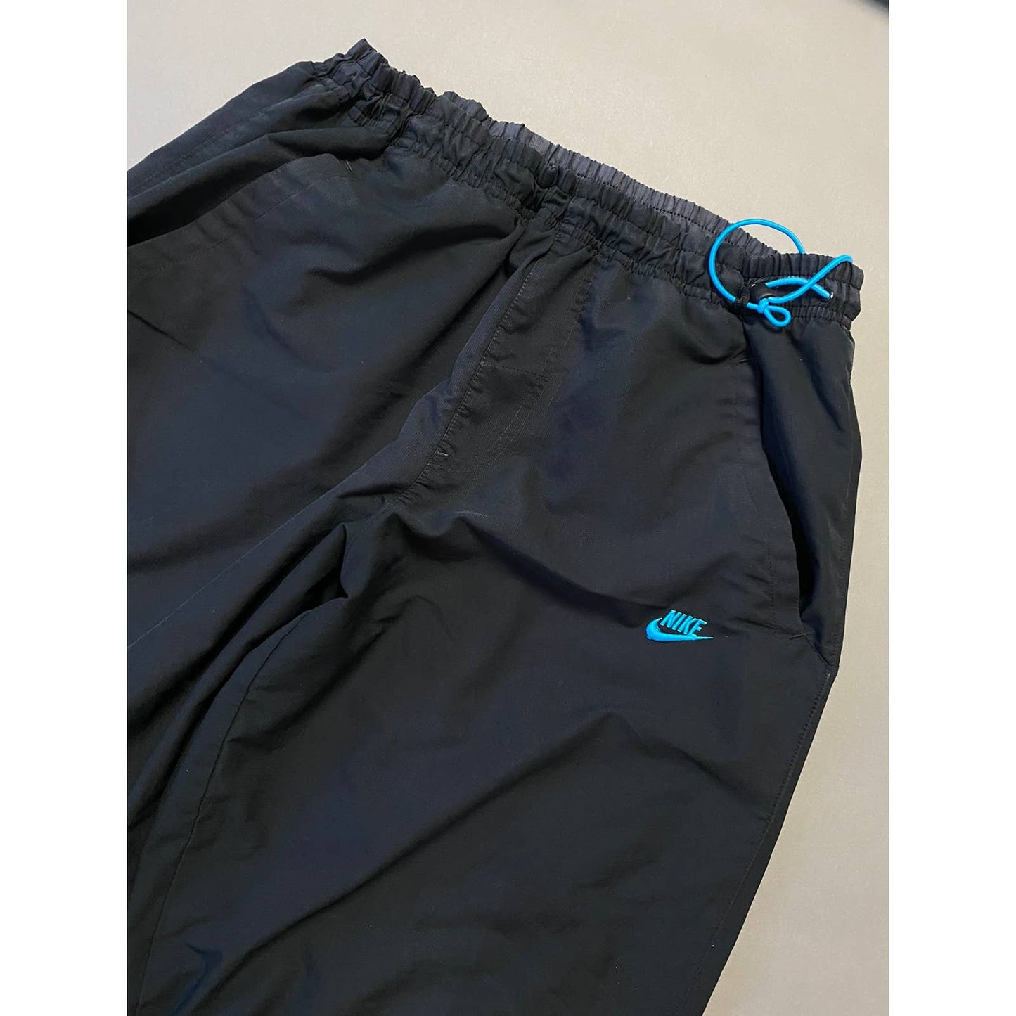 Nike vintage black blue track pants small swoosh 2000s