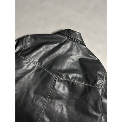 Jack Daniels vintage leather jacket black