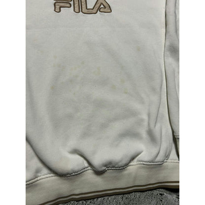 Fila vintage cream white sweatshirt big logo