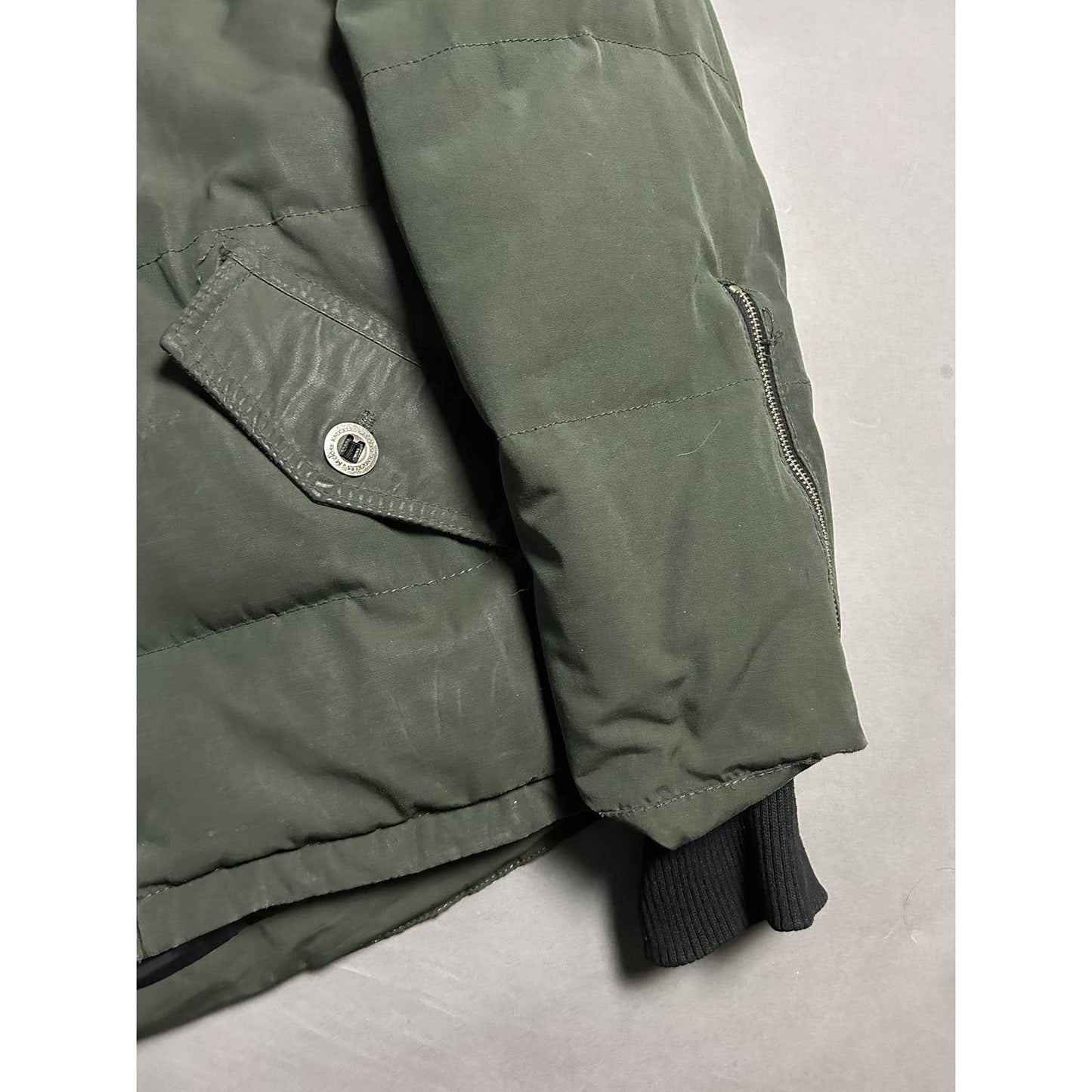 Moose Knuckles parka jacket khaki puffer green