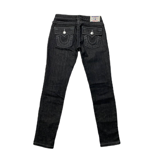 True Religion black jeans denim slim Y2K