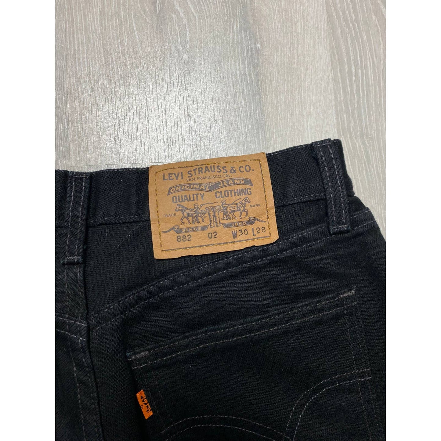 90s Levi’s 882 02 vintage Orange tab black jeans denim pants