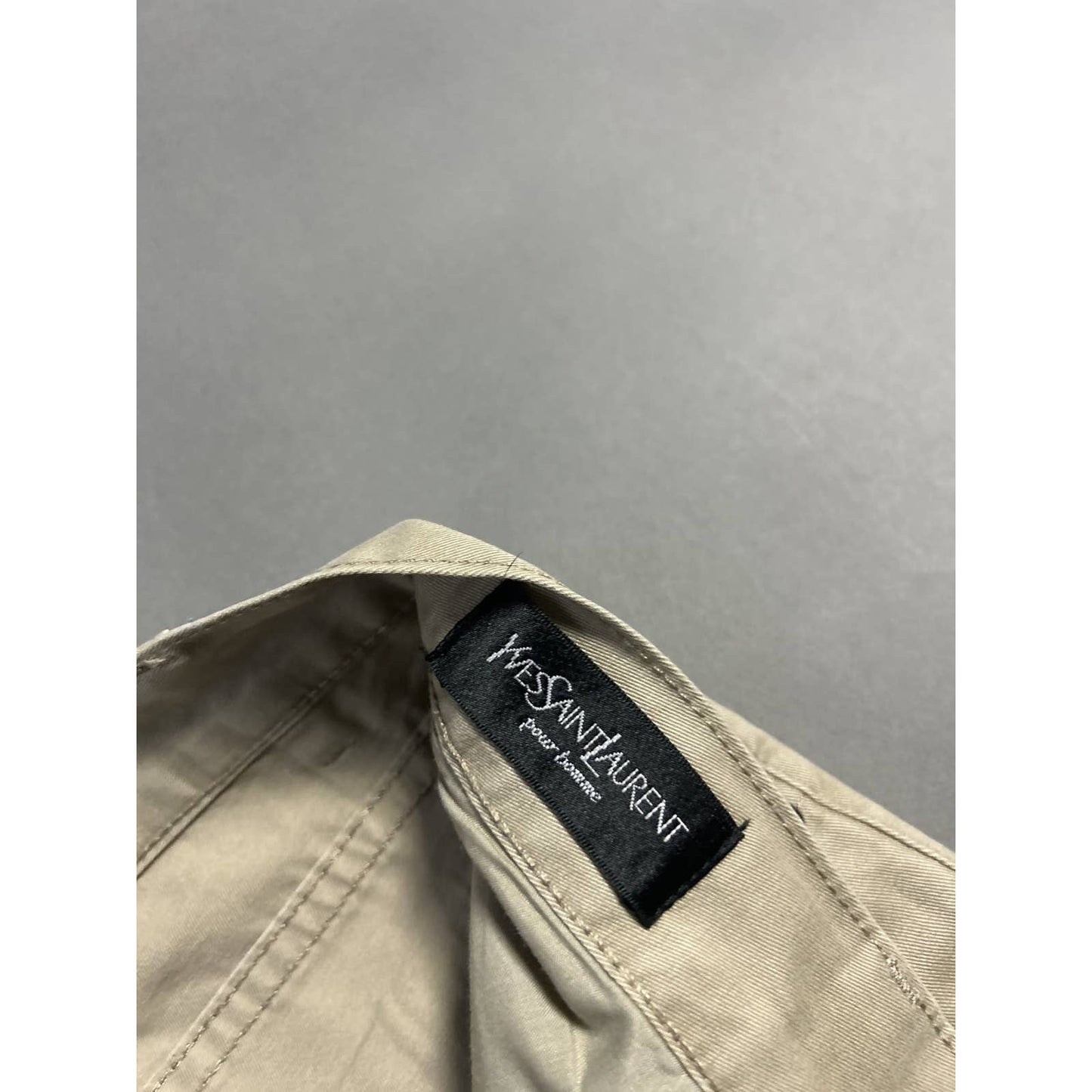 Yves Saint Laurent vintage beige YSL big chino pants