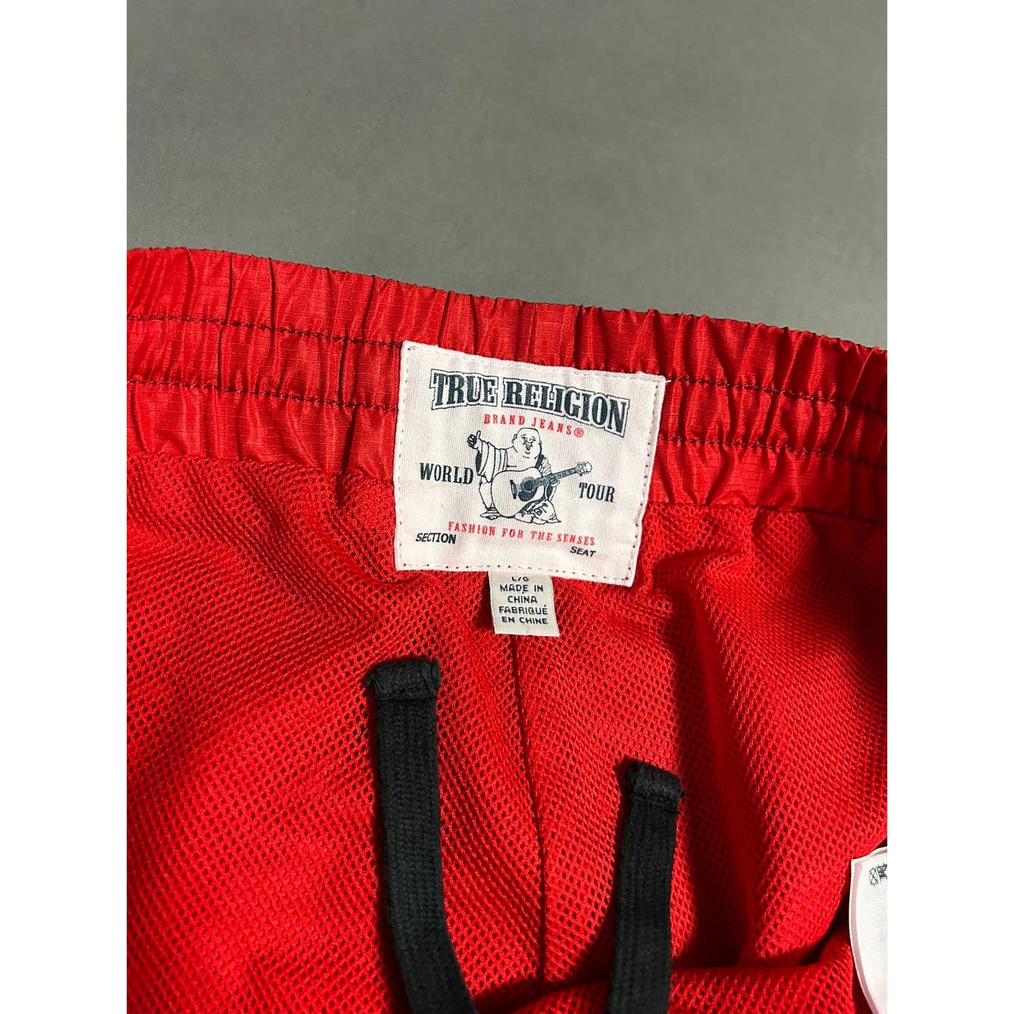 True Religion track pants red vintage style