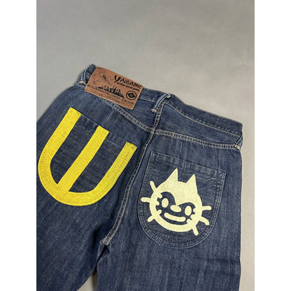 Evisu Yamane jeans cat face vintage selvedge denim Japan