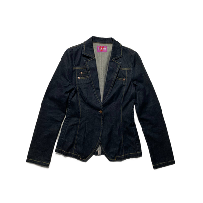 Evisu denim jacket inside out selvedge vintage black