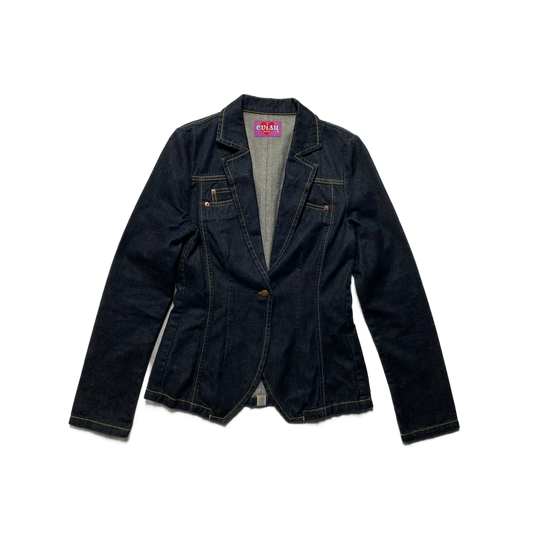 Evisu denim jacket inside out selvedge vintage black