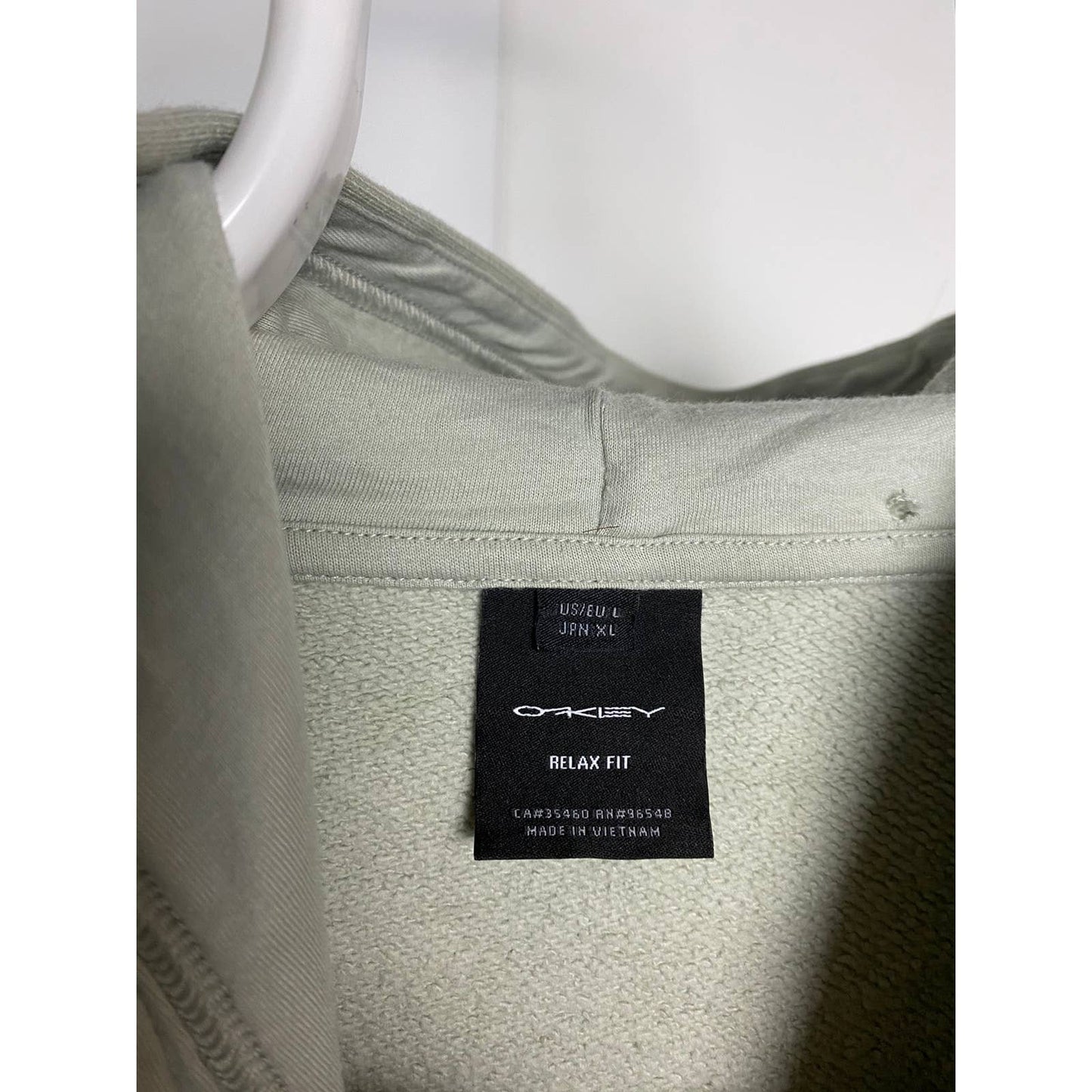 Oakley Hoodie small logo beige oversized relaxed fit