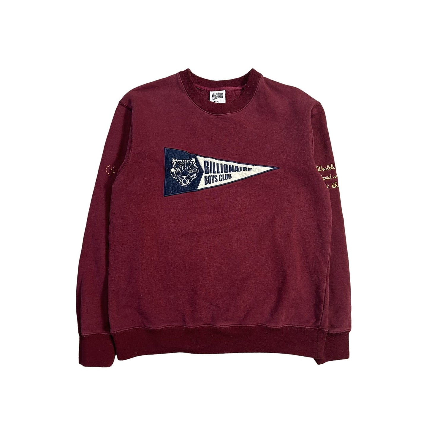 BBC sweatshirt burgundy big logo flag Y2K Pharrell