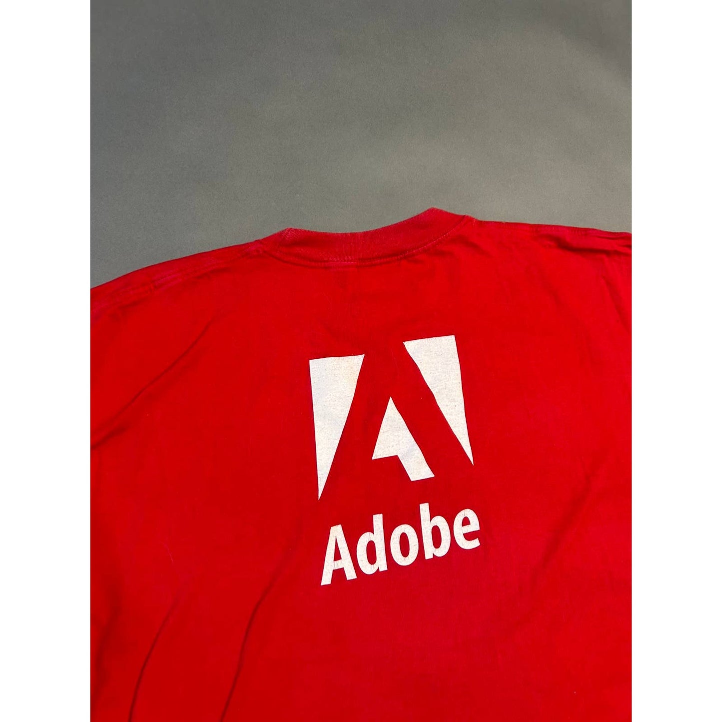 Adobe vintage red T-shirt promo