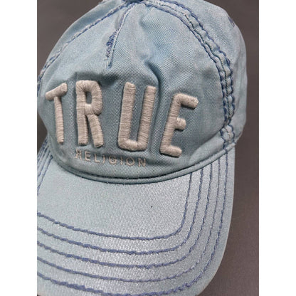 True Religion hat vintage baby blue cap Y2K