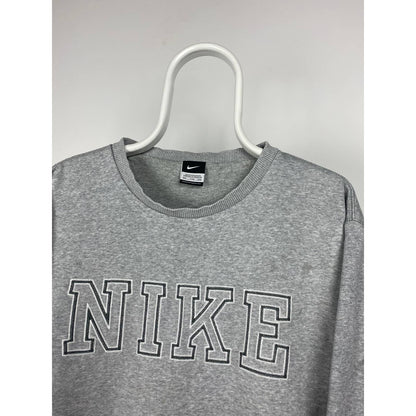 Nike vintage big logo grey spell out sweatshirt