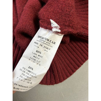 Stone island red sweater vintage knit AW 2011
