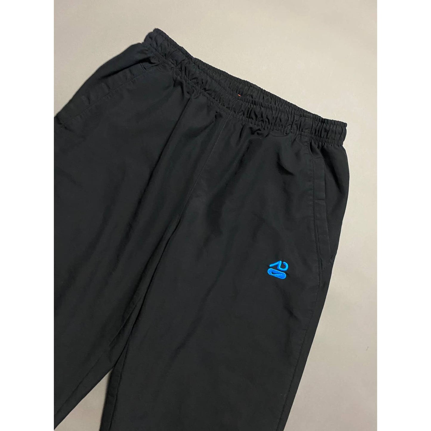 Nike vintage black blue track pants parachute small swoosh