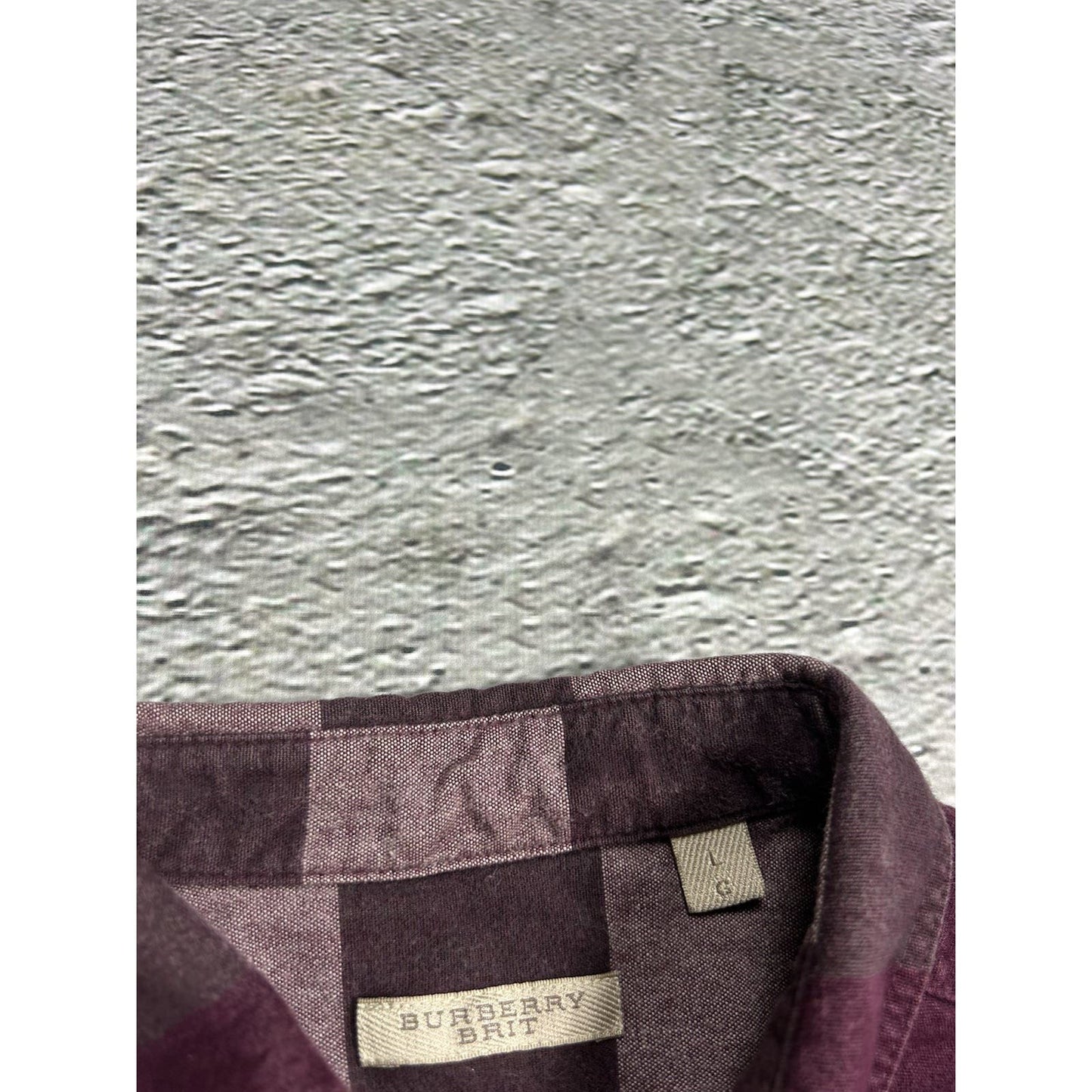 Burberry vintage nova check shirt purple full print Brit