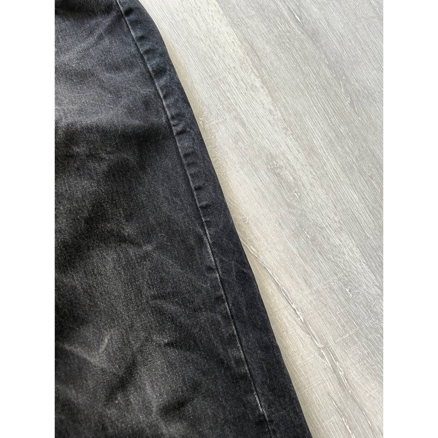 90s Levi’s 501 vintage black jeans made in USA denim