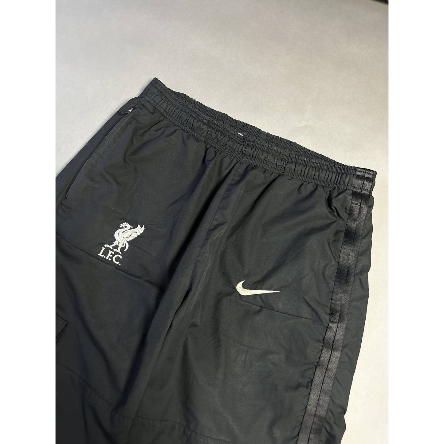 Nike Liverpool black nylon track pants parachute