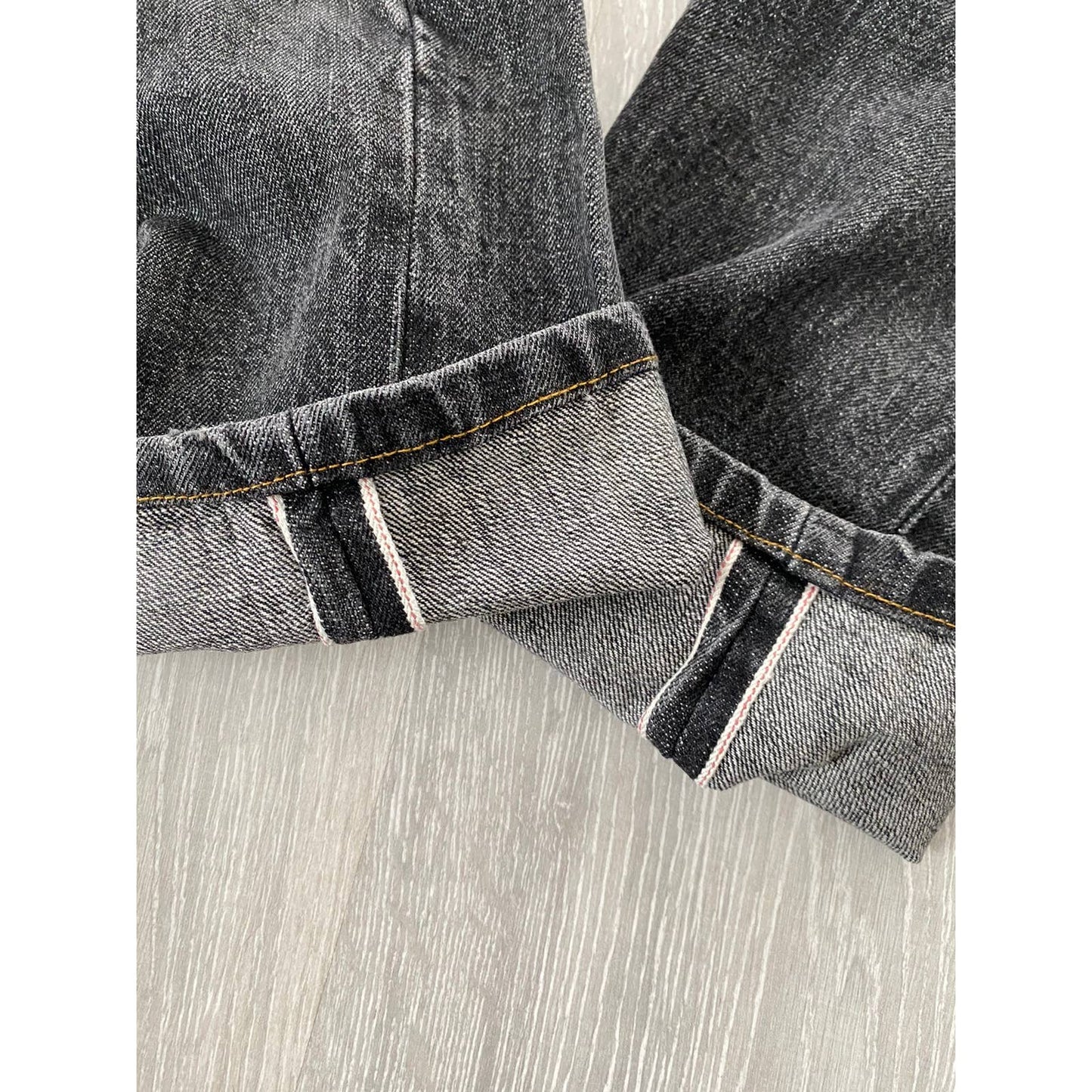 Bape jeans cat Face logo grey selvedge Bape Japanese denim