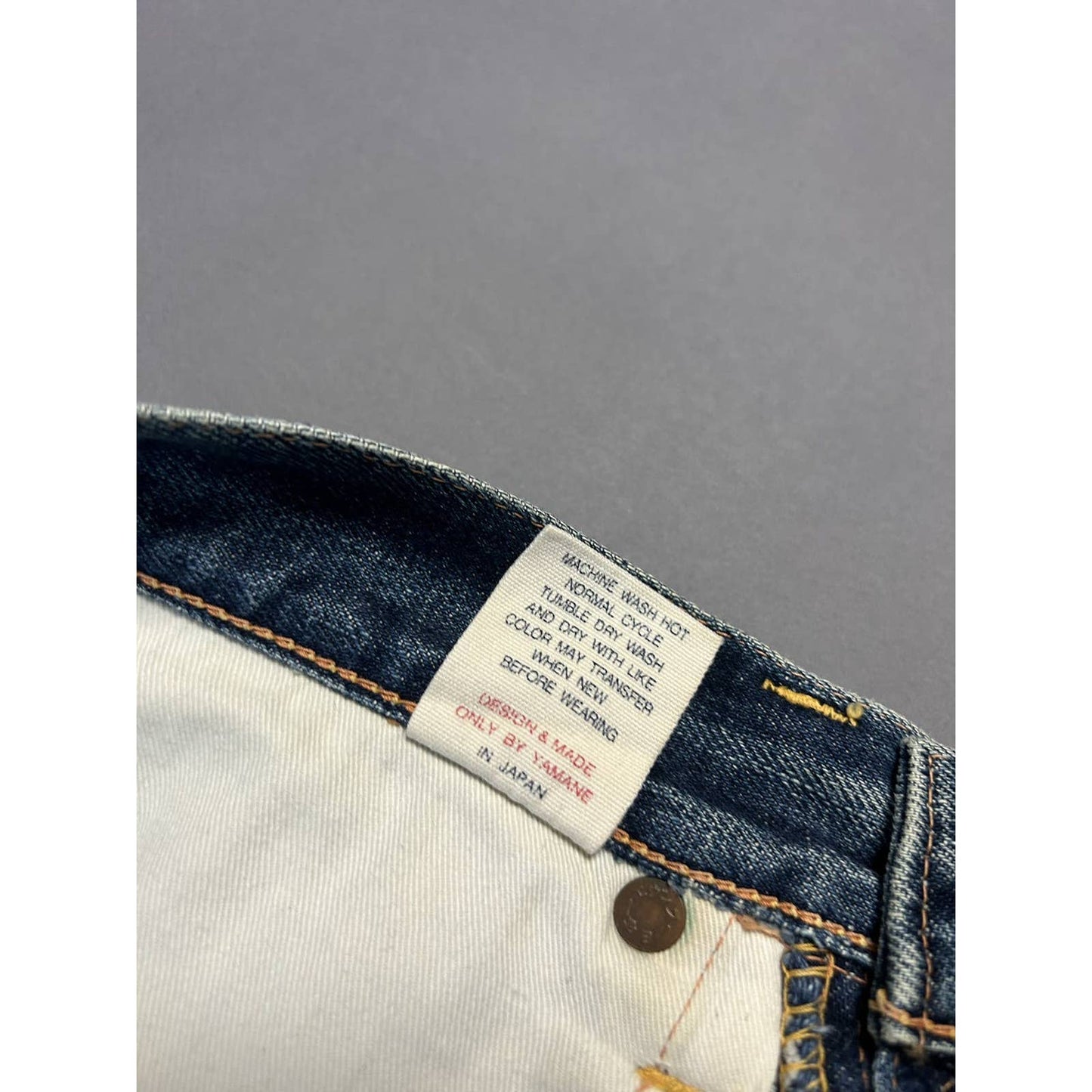 Evisu jeans white daicock big logo blue selvedge denim