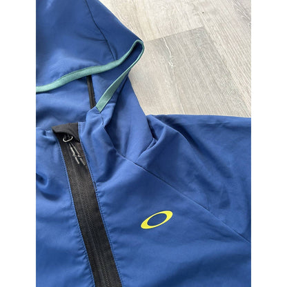 Oakley vintage blue windbreaker jacket quarter zip anorak