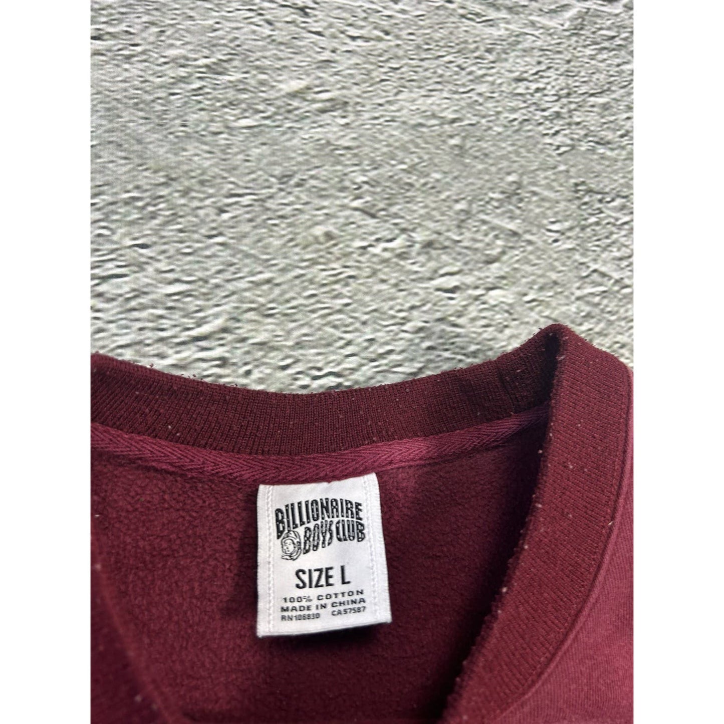 BBC sweatshirt burgundy big logo flag Y2K Pharrell