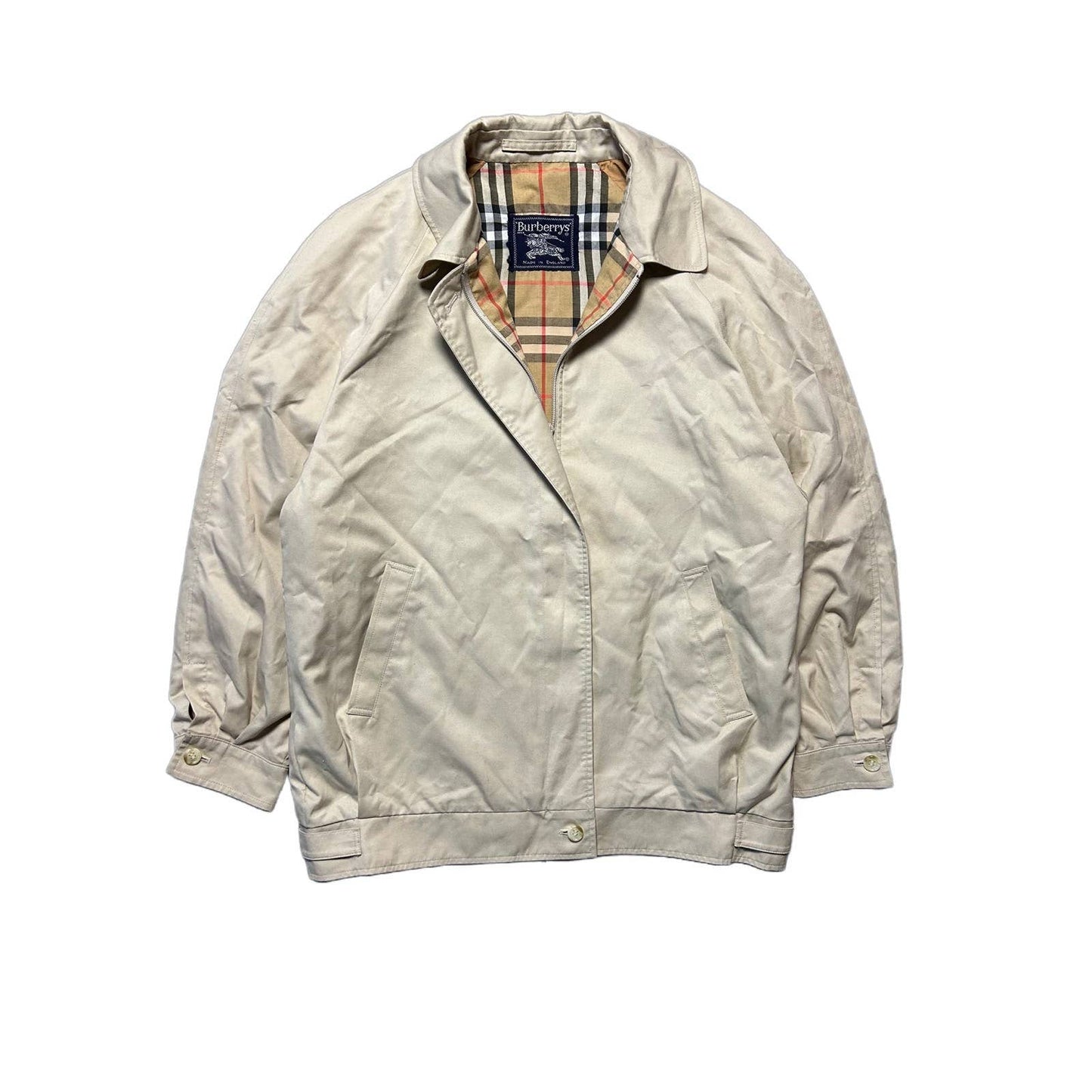 Burberry harrington jacket bomber nova check beige