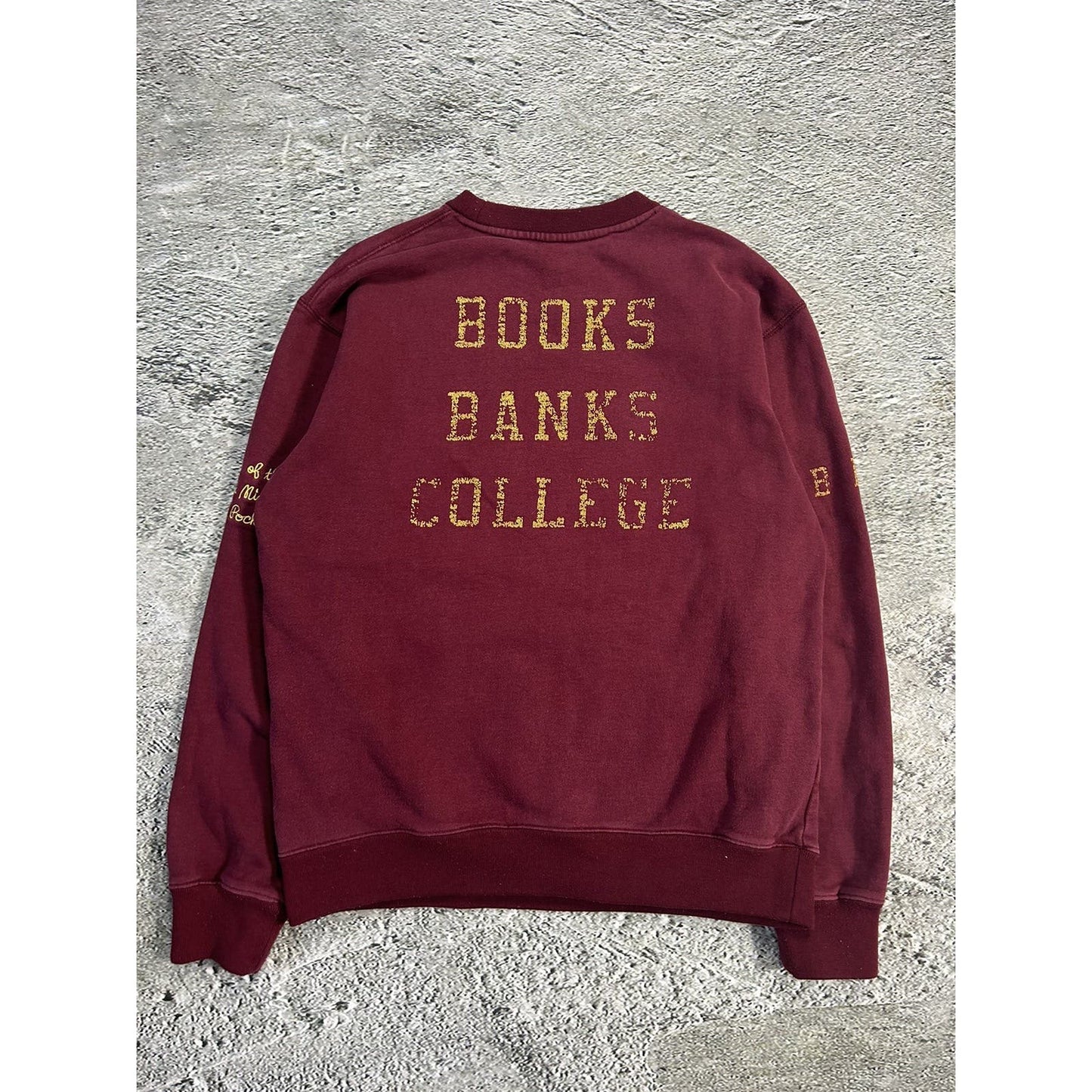 BBC sweatshirt burgundy big logo flag Y2K Pharrell