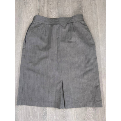 Yves Saint Laurent vintage midi skirt grey YSL Y2K