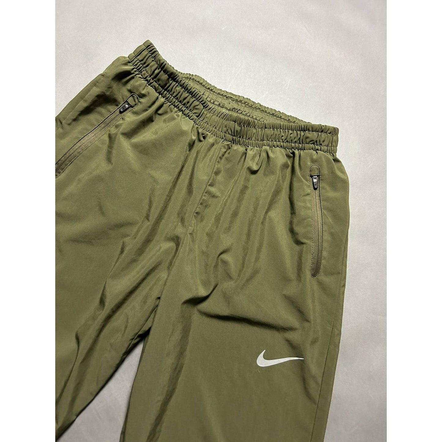 Nike vintage khaki track pants drill Y2K