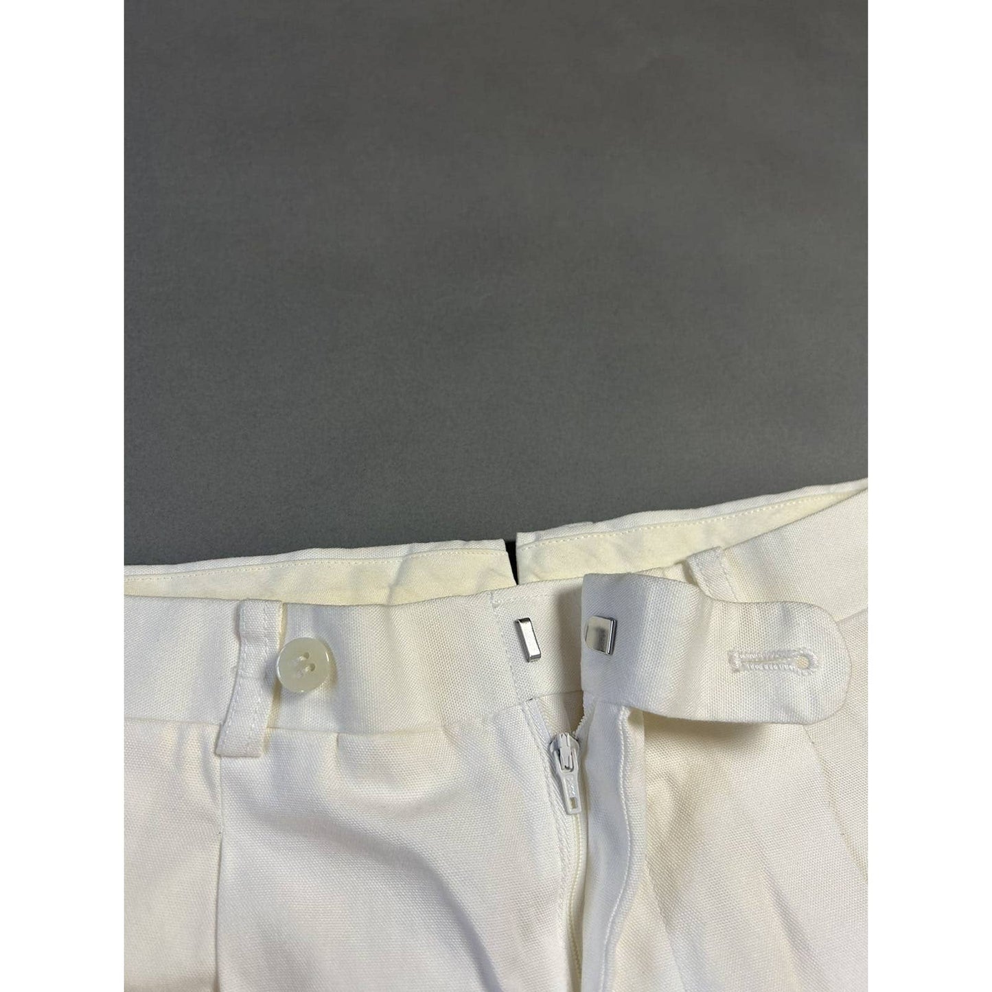 Evisu Fairway Genes vintage white chino pants dots logo