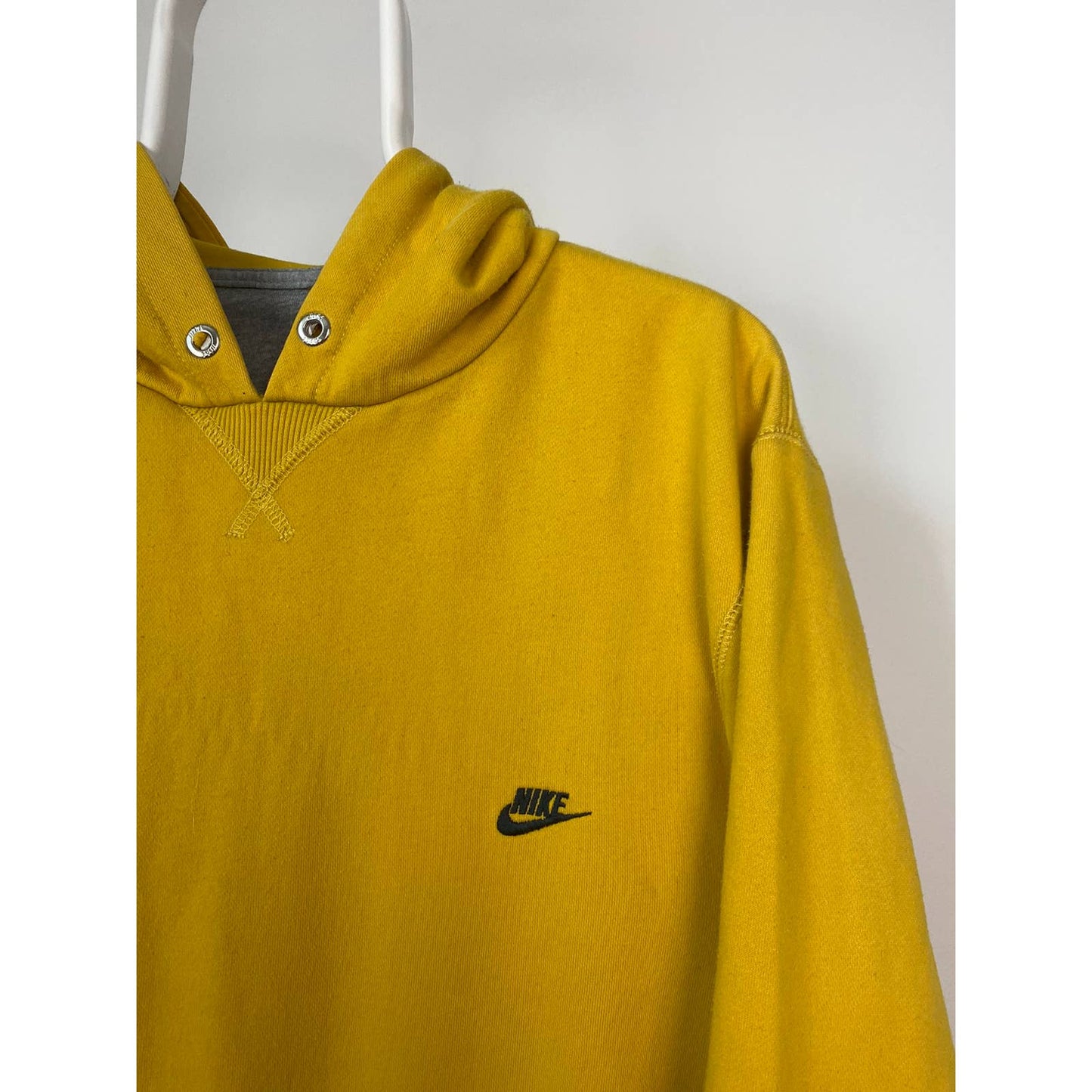 Nike vintage yellow hoodie small swoosh sweatshirt