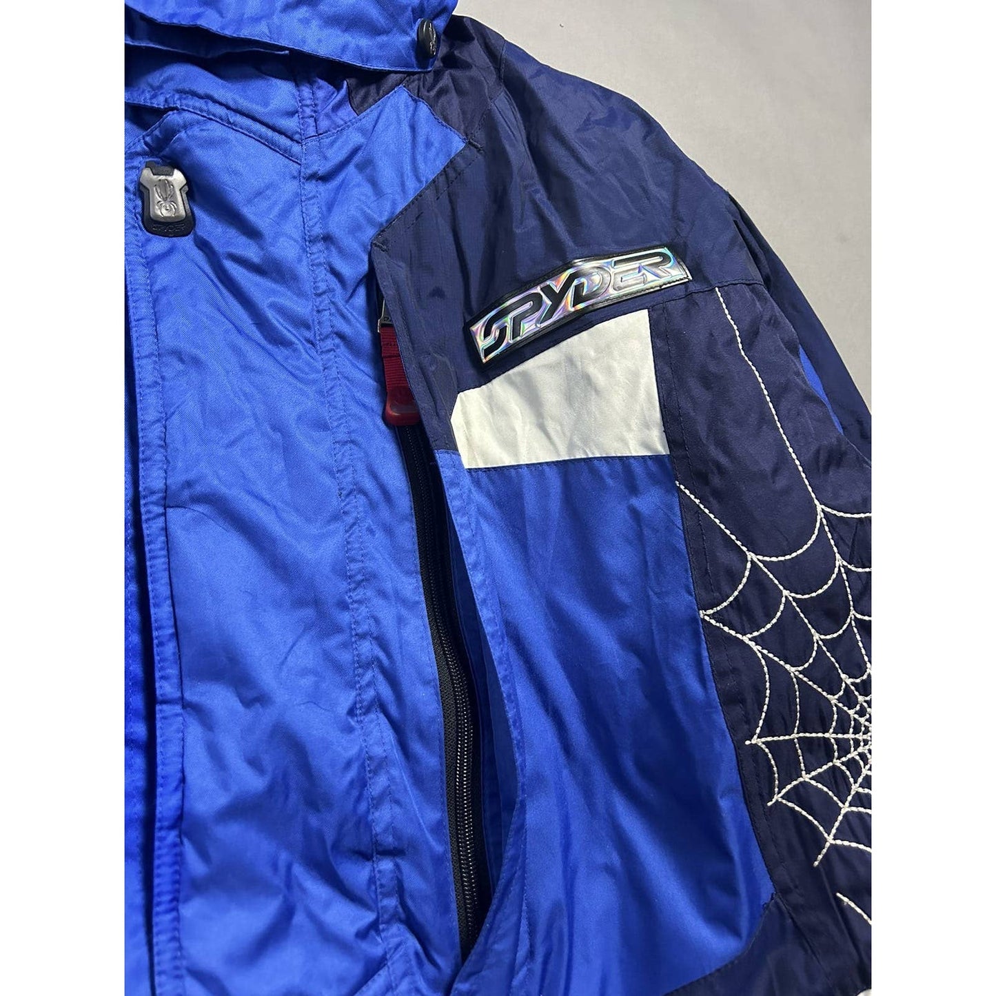 Spyder Ski jacket blue black web rare avangarde vintage