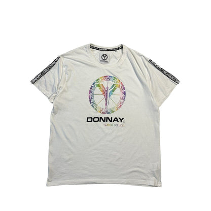 Carlo Colucci Donnay big logo T-shirt white multicolour