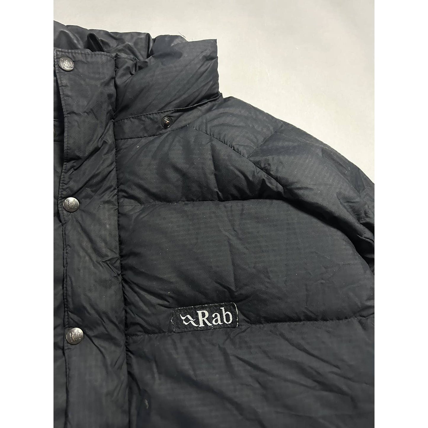 Rab puffer jacket vintage black pertex down