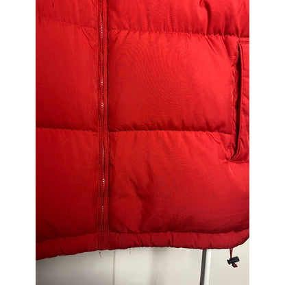 Nike vintage red puffer vest small swoosh duck down 2000s