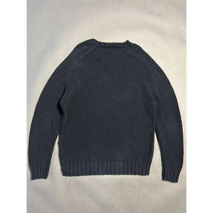 Yves Saint Laurent sweater navy vintage small logo YSL 90s