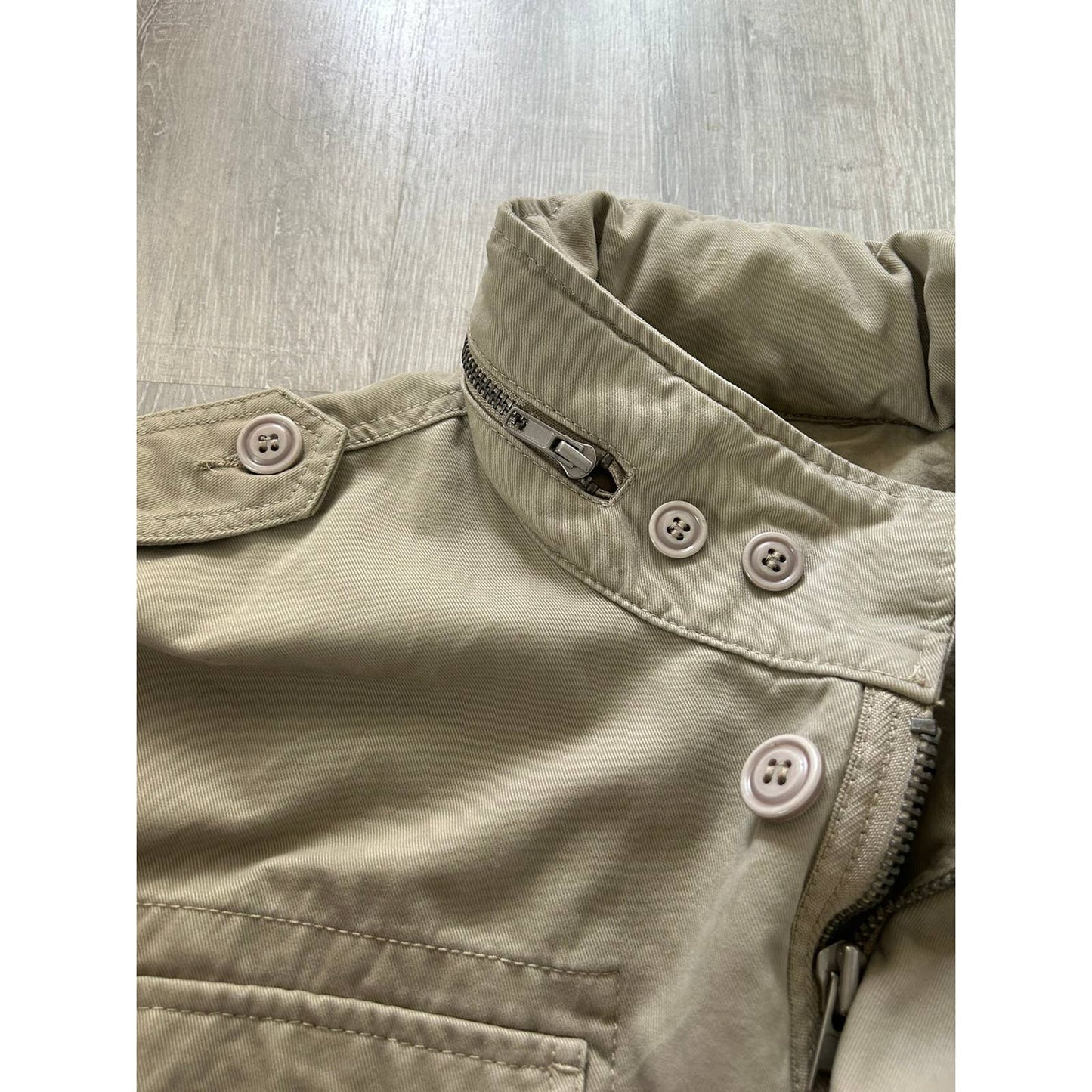 Diesel military jacket cargo beige Y2K