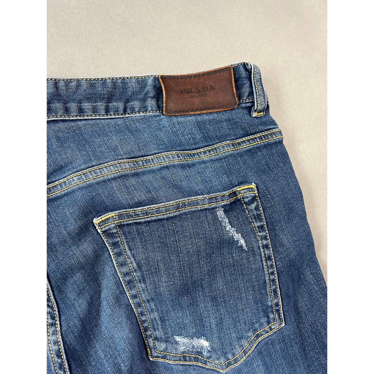 Prada jeans straight vintage denim pants