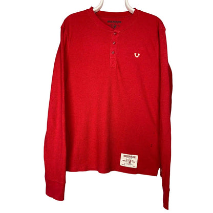 True Religion red long sleeve T-shirt