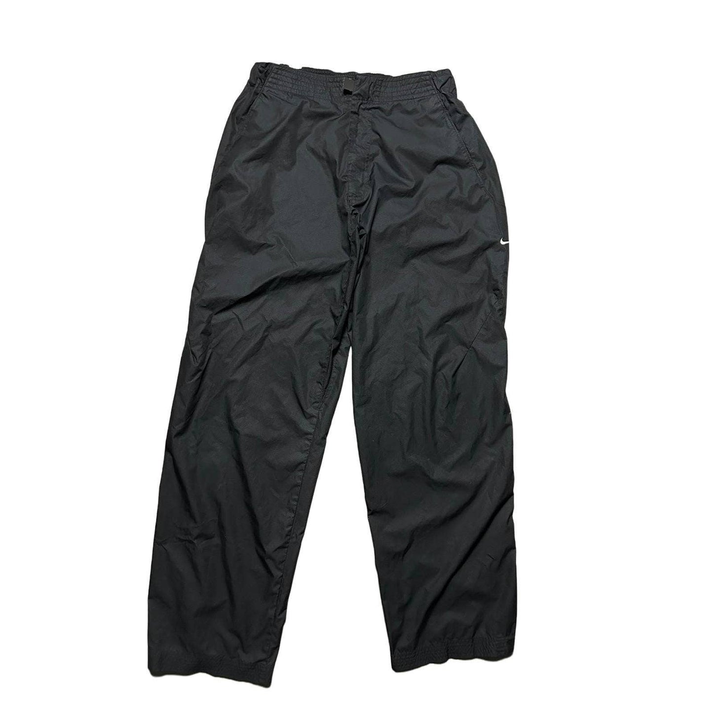 Nike vintage black nylon track pants small swoosh parachute