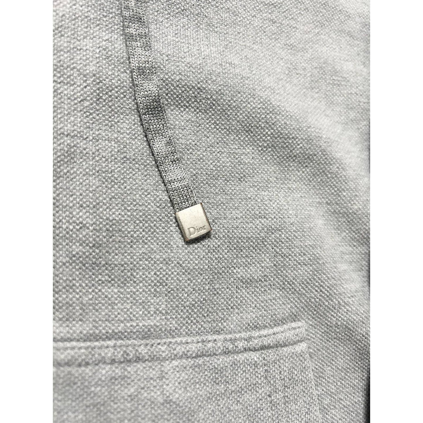 Dior Grey Bee Zip-Up Hoodie