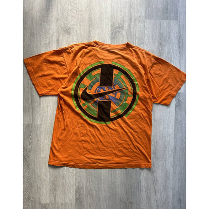 Nike vintage t-shirt 90s Orange big swoosh rare