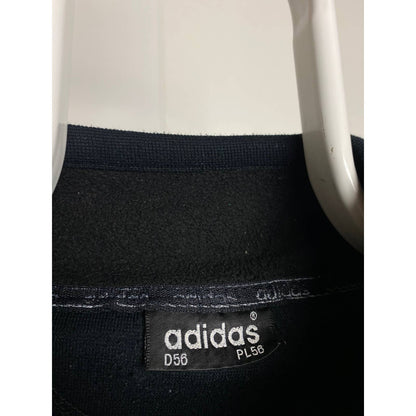 Adidas fleece zip full 90s vintage black