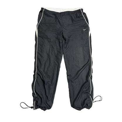 Nike nylon track pants black vintage drill Y2K parachute