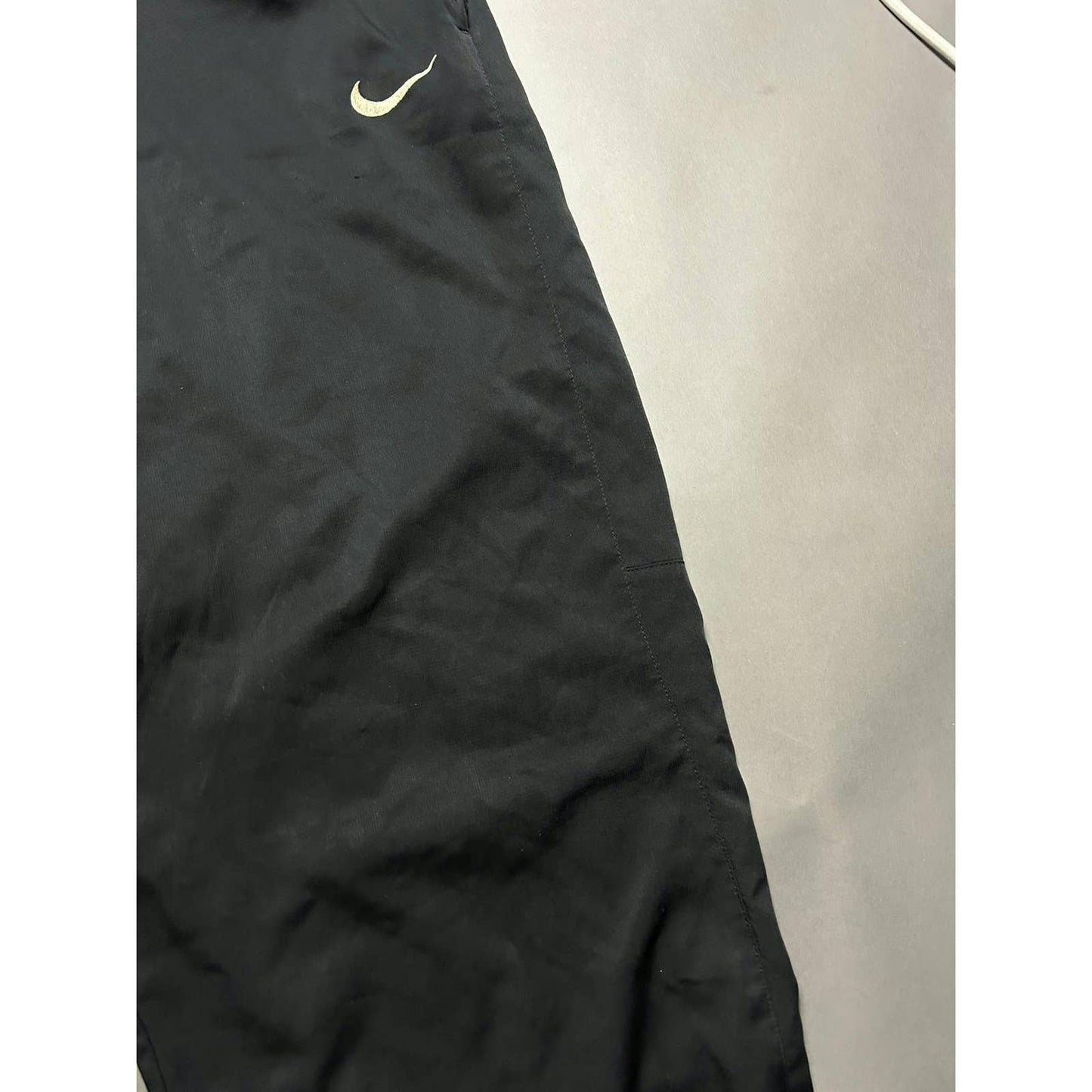 Nike vintage nylon black track pants small swoosh parachute