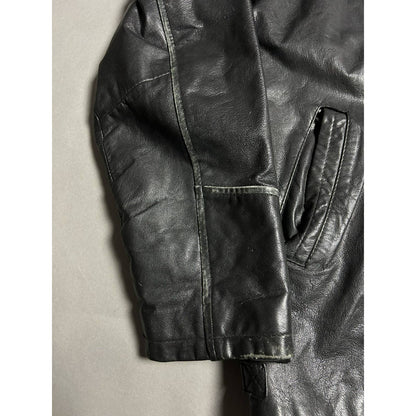 Jack Daniels vintage leather jacket black